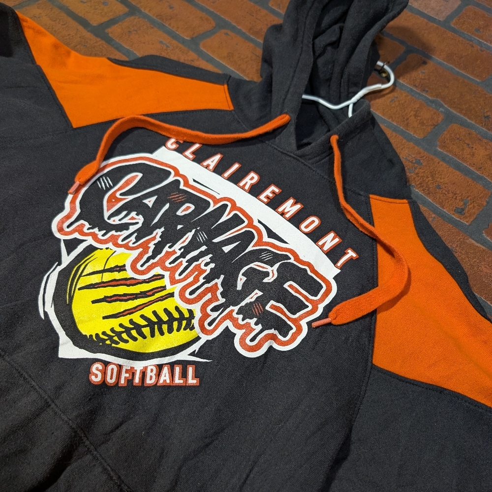 Savage Graphic Holloway Unisex S - Clairemont Carnage Retro Cali Softball Hoodie